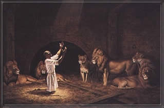 noch ein Gemälde von Daniel in der Löwengrube  ( Künstler ist mir nicht bekannt )