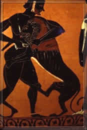 Abbildung auf einer altgriechischen Tonvase